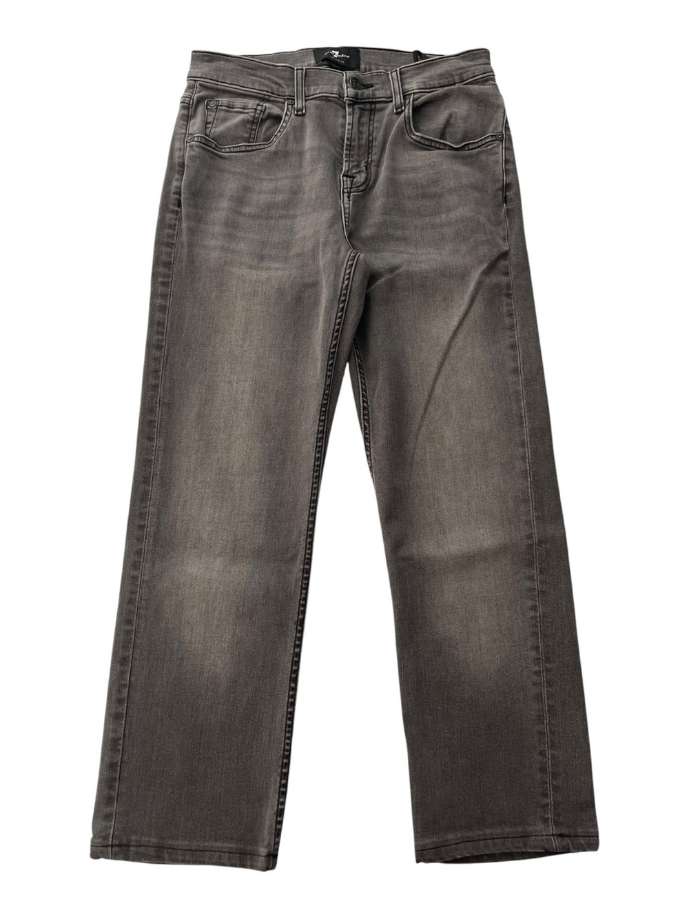 7 For All Mankind Women’s Size 30 Gray Wash Straight Leg Jeans Stretch
